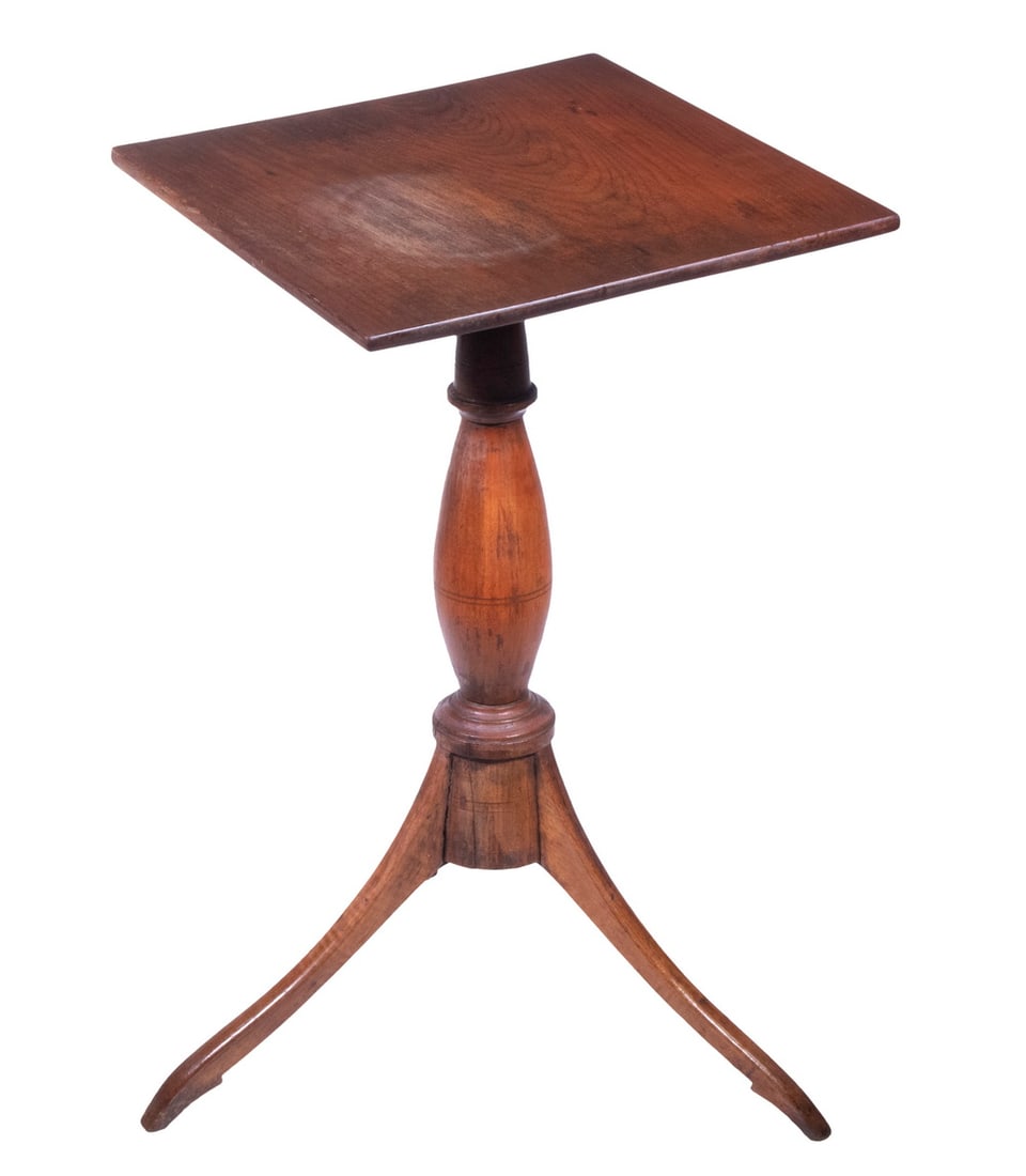 COLONIAL NEW ENGLAND CANDLE STAND (1 of 2)