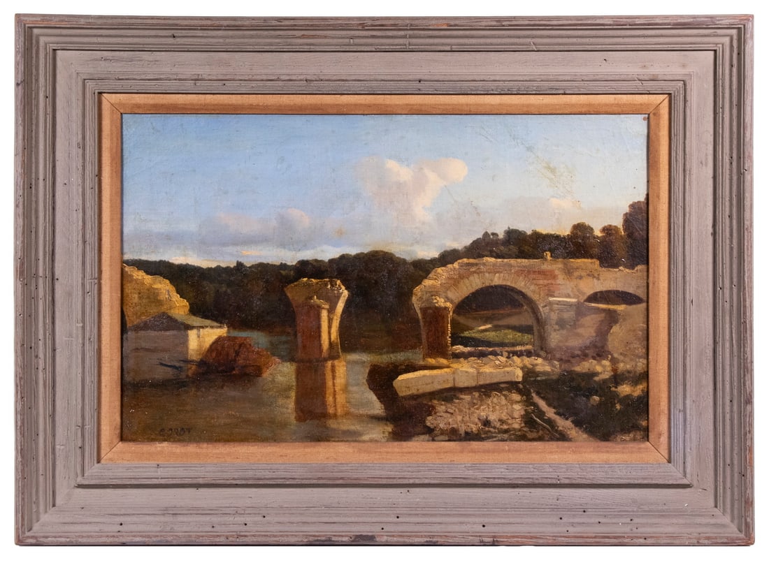 ATTRIBUTED TO JEAN-BAPTISTE-CAMILLE COROT (FRANCE/ITALY, 1796-1875) (1 of 4)