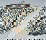 FEODOR RUCKERT SILVER CLOISONNE ENAMEL LOVING CUP