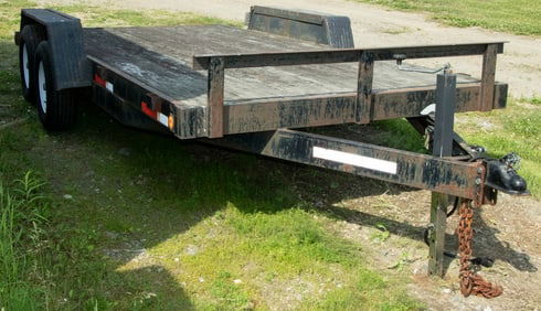 4-WHEEL FLATBED TRAILER