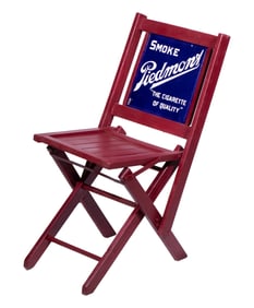 PIEDMONT CIGARETTES FOLDING ADVERTISING CHAIR