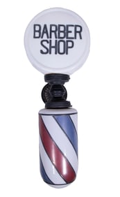 RARE DOUBLE GLOBE BARBER SHOP LIGHT FIXTURE