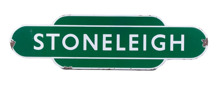 POST-WAR BRITISH RAILWAY SIGN