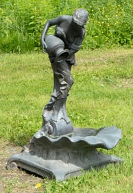 GARDEN FOUNTAIN AFTER EMILE FRANCOIS CARLIER (FRANCE, 1827-1879)