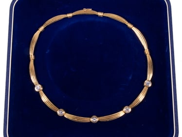 DIAMOND CHOKER NECKLACE BY SHREVE CRUMP & LOW