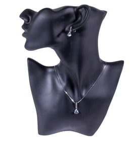 DIAMOND EARRINGS & NECKLACE SUITE