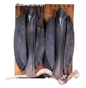 MIKE STILLER 3-D WALL SCULPTURE OF BIRDS