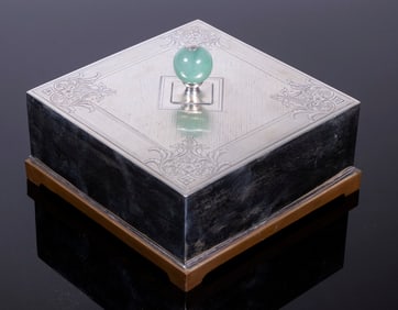 SWEETSER CO. STERLING COVERED COPPER BOX