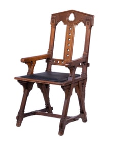 GOTHIC REVIVAL ARMCHAIR