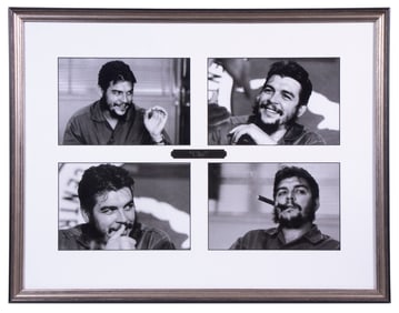 (4) PHOTOS OF CHE GUEVERA IN ONE FRAME