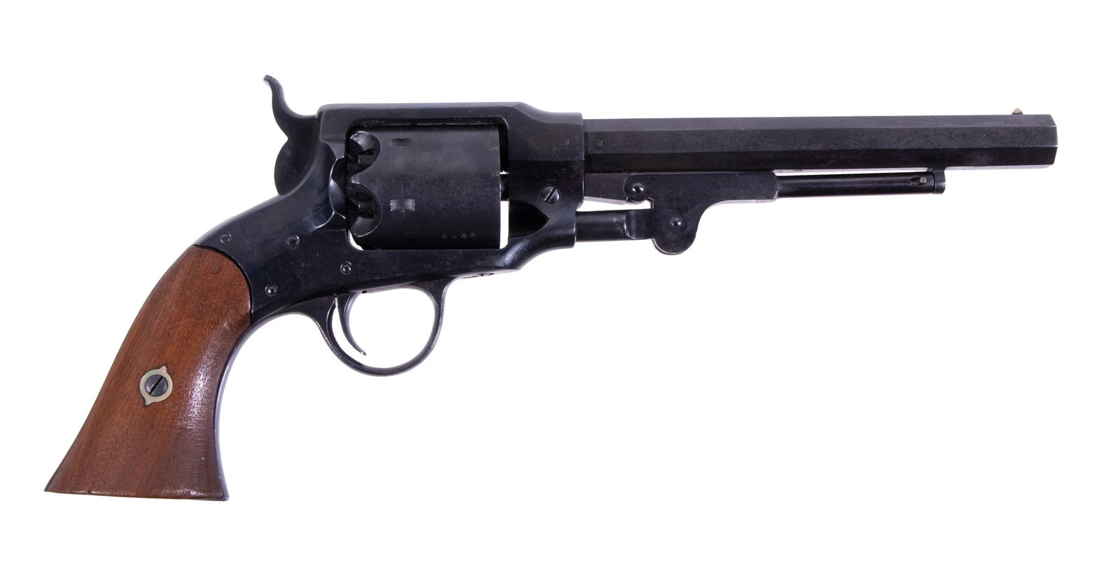 ROGERS & SPENCER ARMY REVOLVER, .44 CAL: An excellent offering of what some consider the best revolver of the Civil War era. The Rogers & Spencer company began design and production of the firearm with the end of Colt's patent on their revol