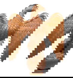 LARGE CARVED SPREAD WING EAGLE