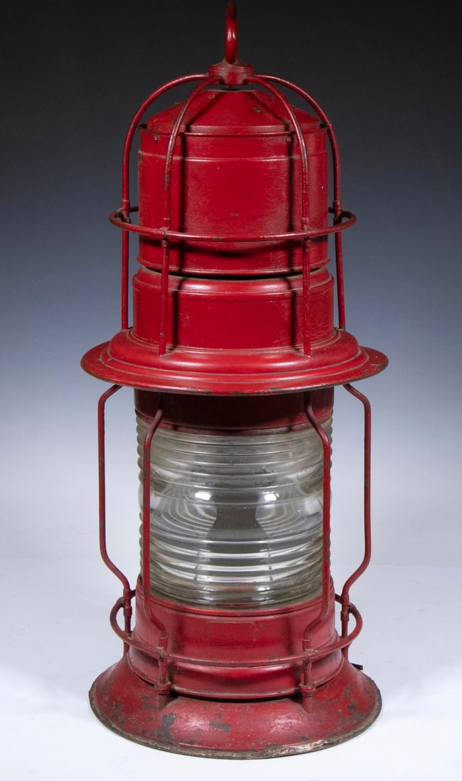 LARGE NAUTICAL MARKER LANTERN (1 of 3)