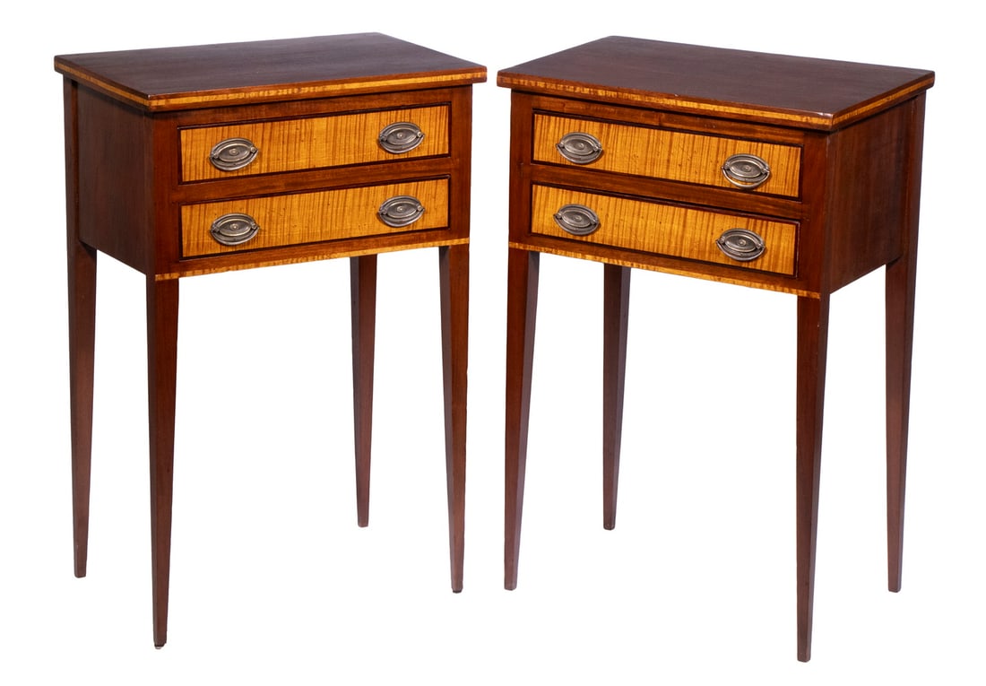 PR HEPPLEWHITE TWO-DRAWER STANDS (1 of 5)