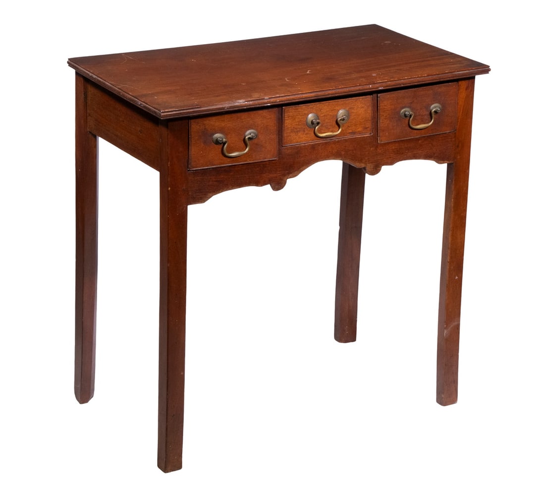 CHIPPENDALE MAHOGANY LOWBOY (1 of 5)