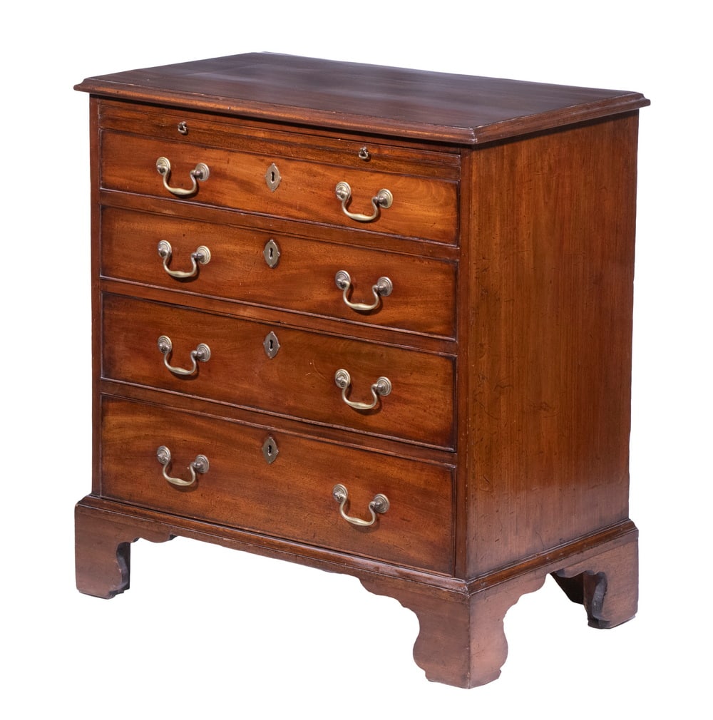 19TH C. MAHOGANY BACHELOR'S CHEST (1 of 5)