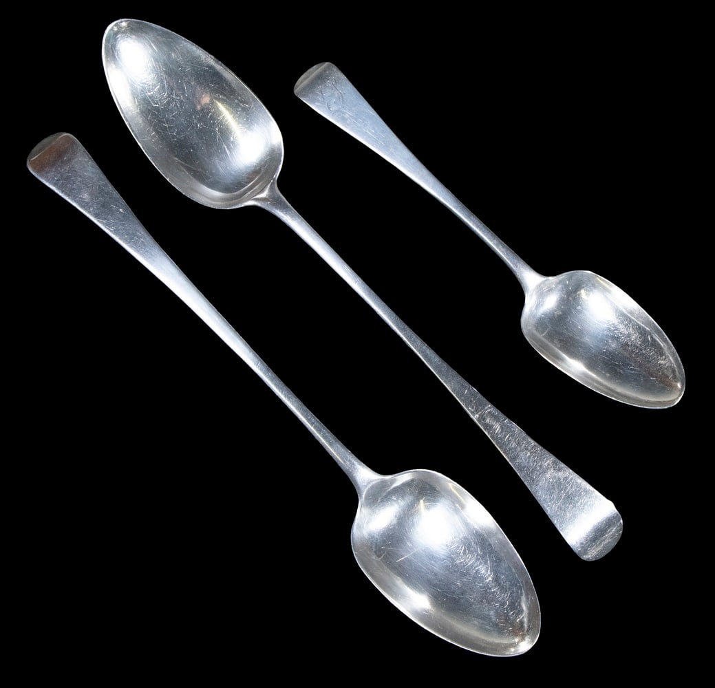 (3) GEORGE III PERIOD STERLING SPOONS (1 of 4)