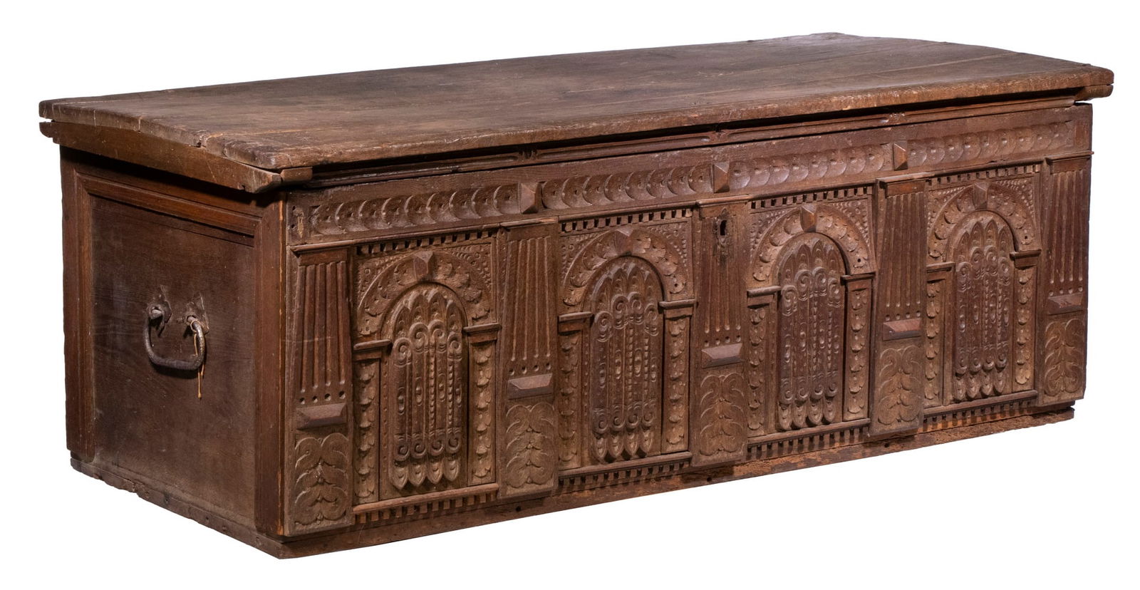 EARLY ITALIAN WALNUT CASSONE (1 of 7)