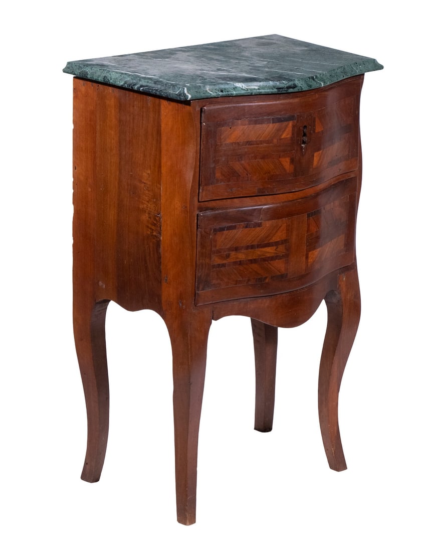 ITALIAN SERPENTINE FRONT SIDE TABLE (1 of 5)