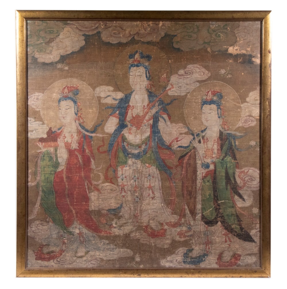 KOREAN GORYEO BUDDHIST PAINTING, LATE 14TH C. (1 of 6)