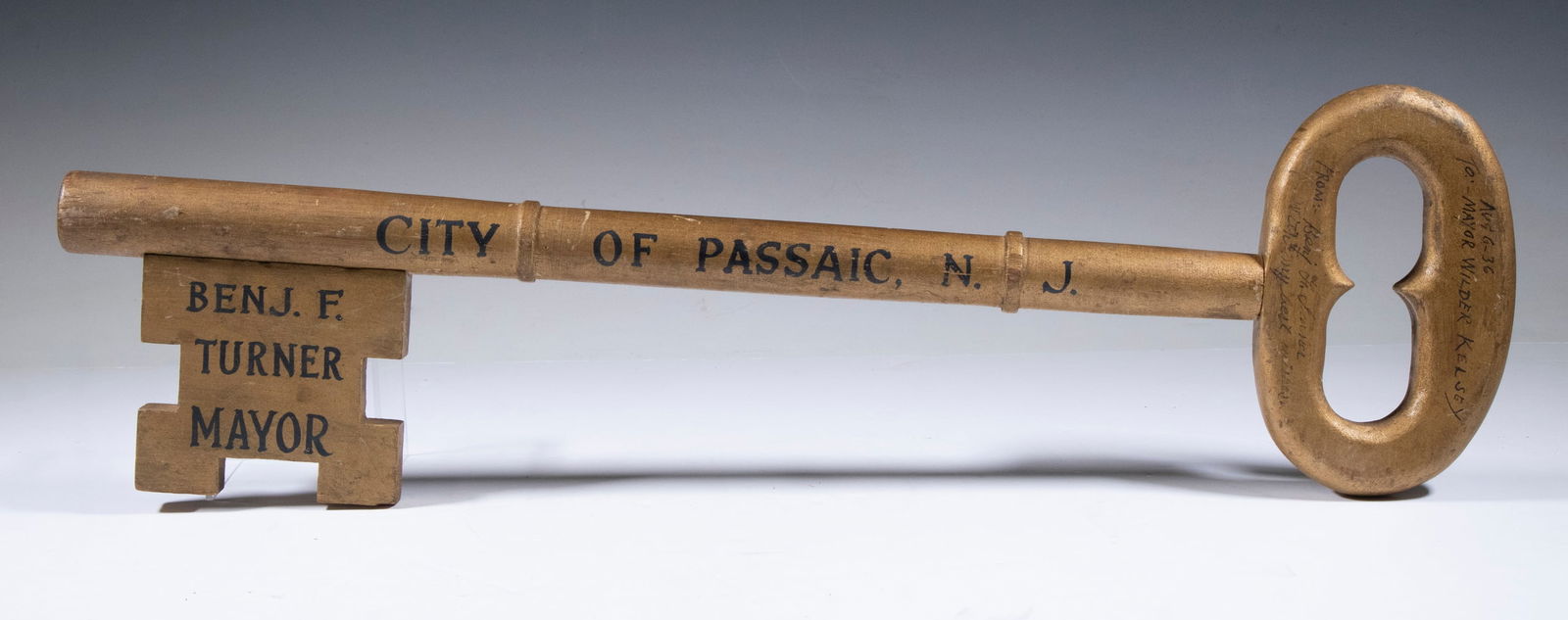 1936 KEY TO THE CITY OF PASSAIC, NEW JERSEY (1 of 3)