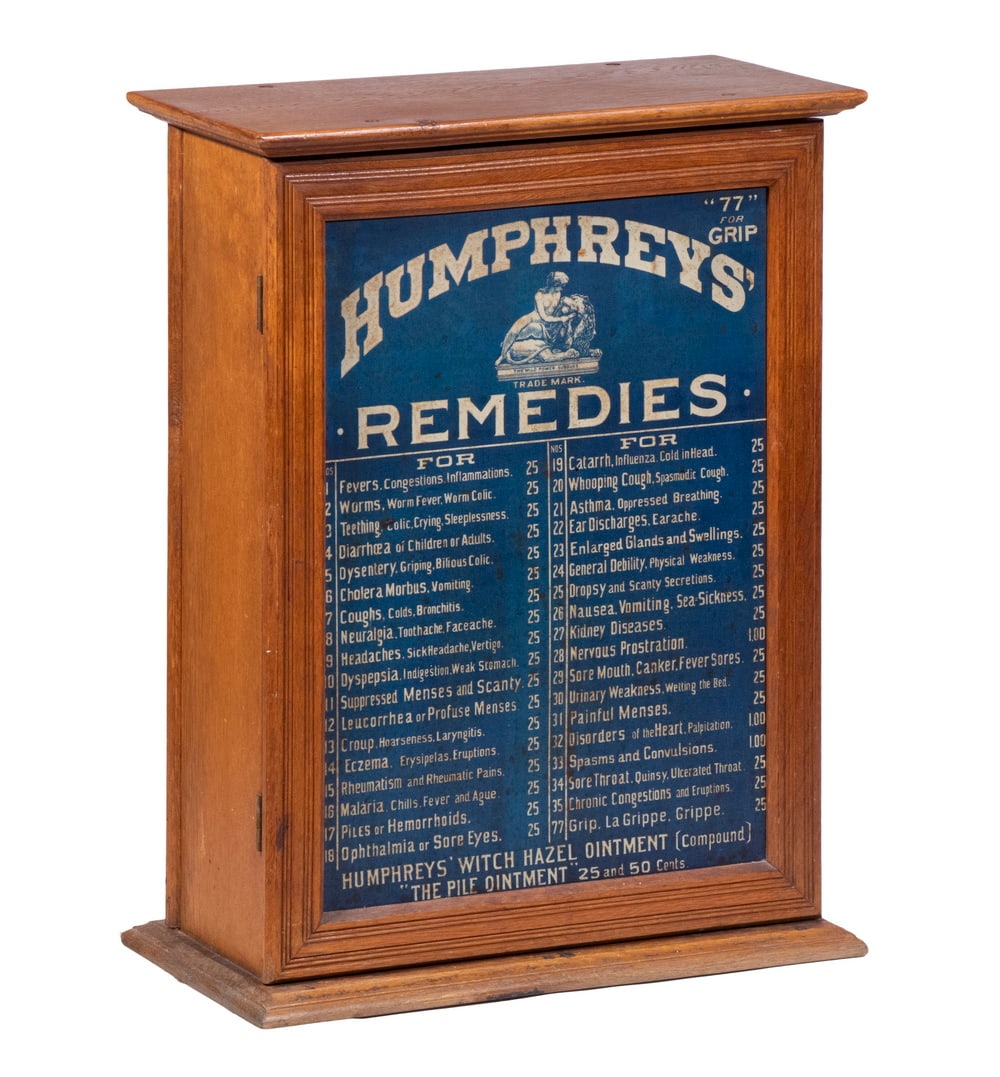 HUMPHREYS REMEDIES STORE APOTHECARY CABINET (1 of 4)