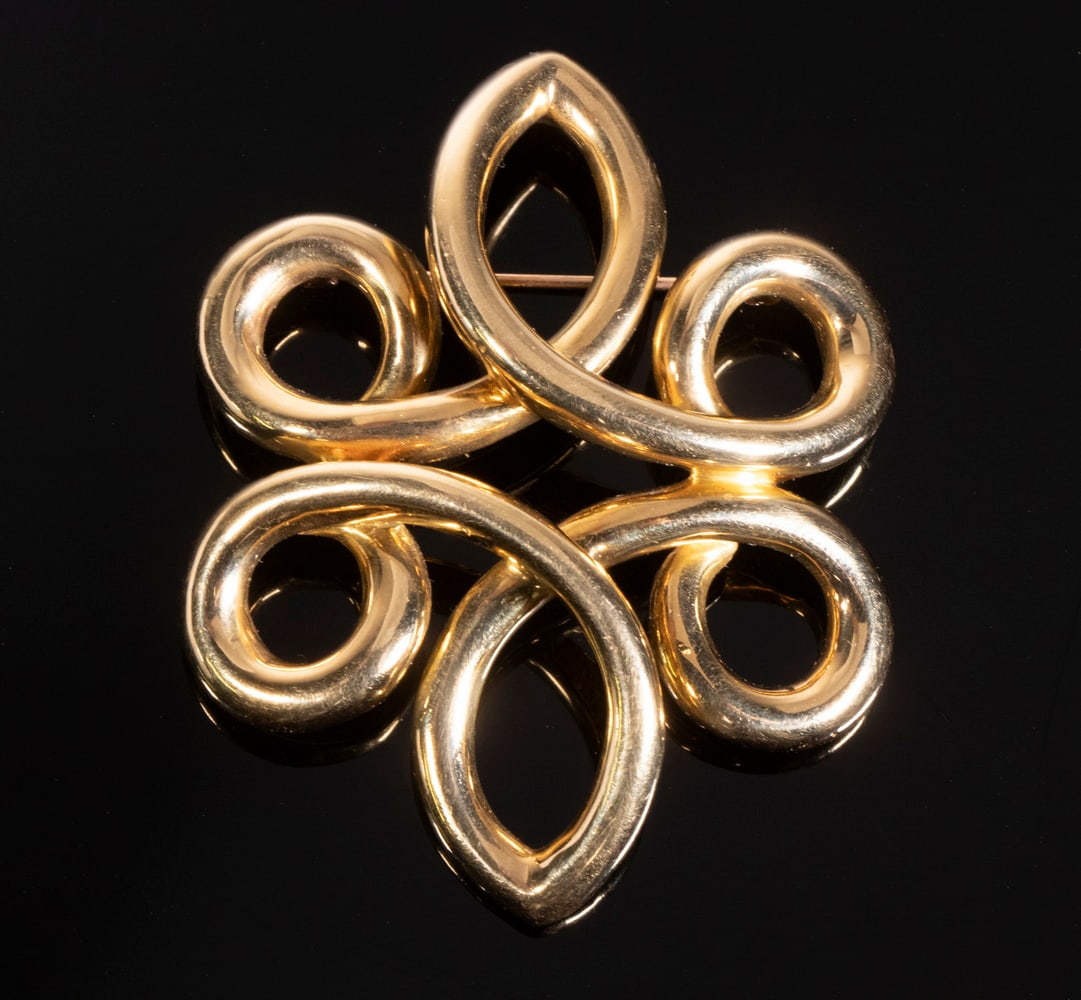 18K GOLD TIFFANY & CO. BROOCH (1 of 3)