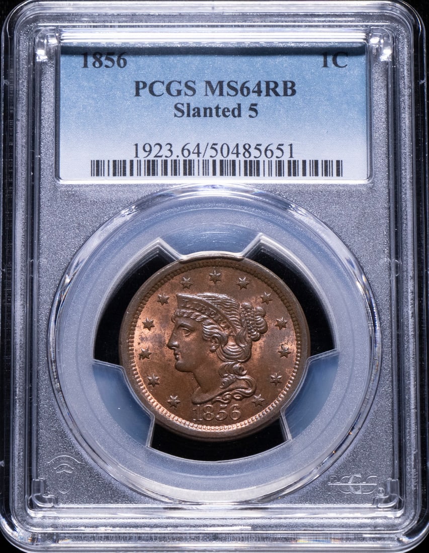 1856 LARGE CENT SLANTED 5 (1 of 3)