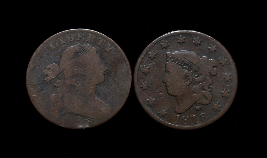 (2) LARGE CENTS (1 of 2)