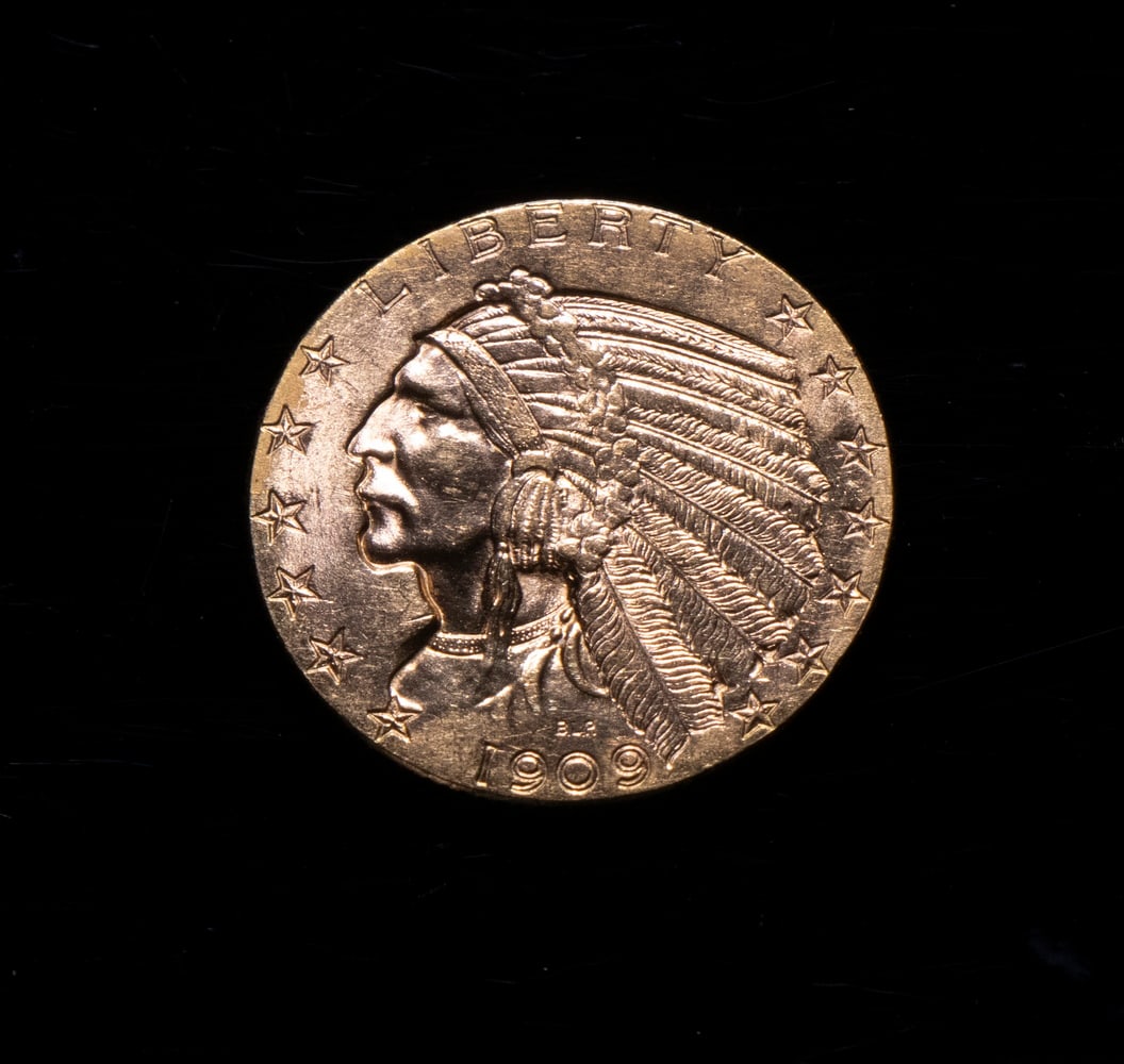 1909 INDIAN HEAD $5 GOLD COIN (1 of 2)