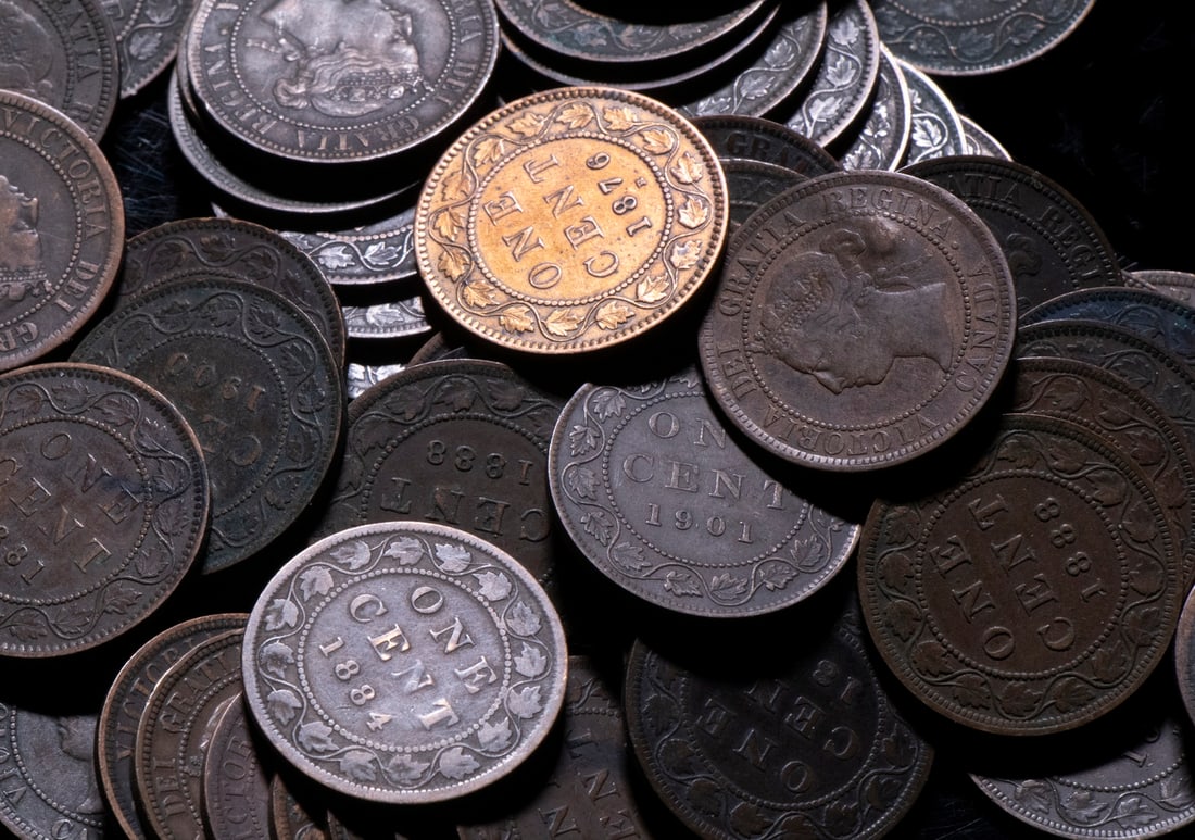(64) CANADIAN LARGE CENTS (1 of 1)