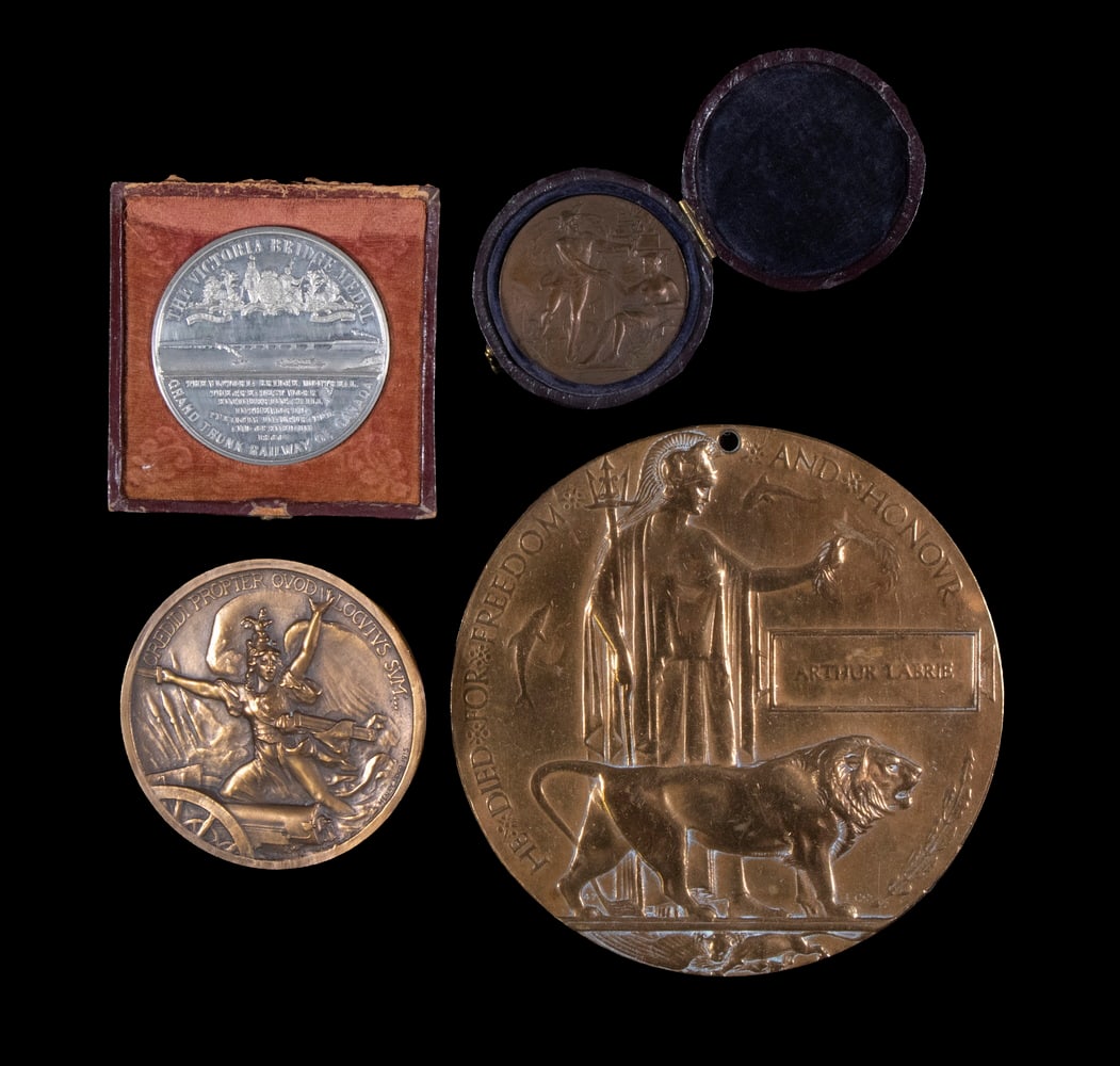 (2) FRENCH & (2) BRITISH MEDALS (1 of 4)