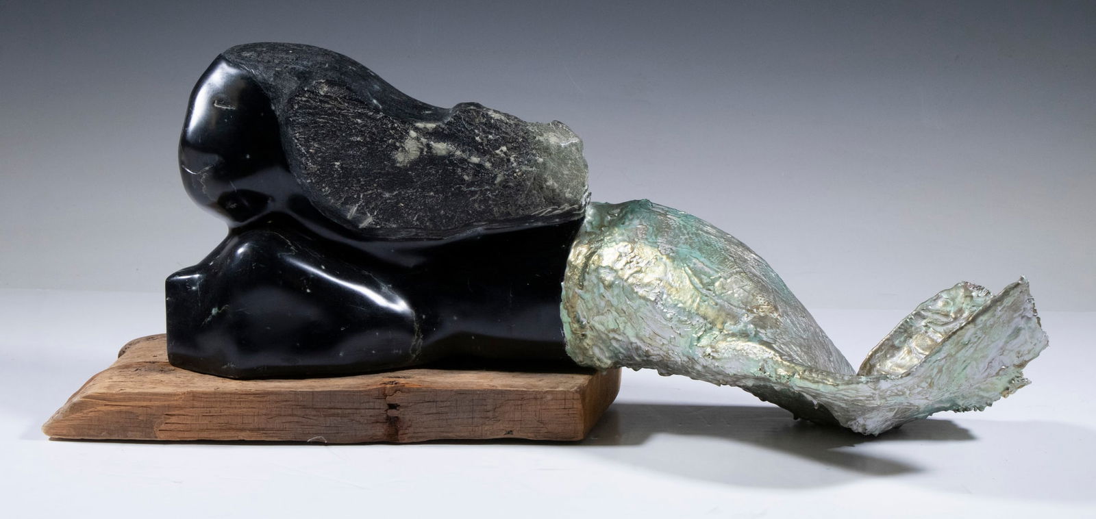 STONE AND FIBERGLAS SCULPTURE, UNSIGNED (1 of 3)