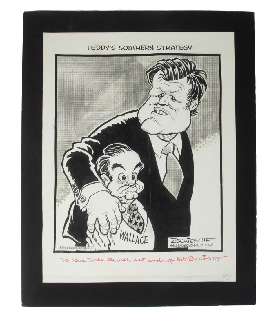 COMIC STRIP ART, KENNEDY & WALLACE, BY BOB ZSCHIESCHE (1929-1996) (1 of 2)