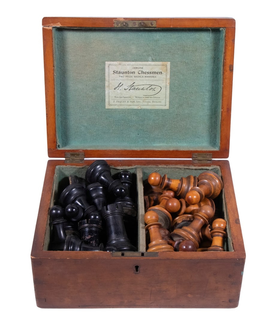 STAUNTON CHESSMEN SET FROM JAQUES OF LONDON (1 of 4)