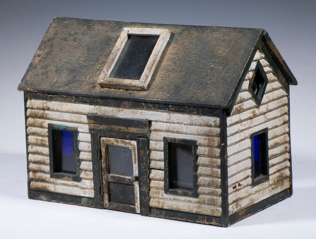 RUSTIC PAINTED MODEL HOUSE (1 of 3)
