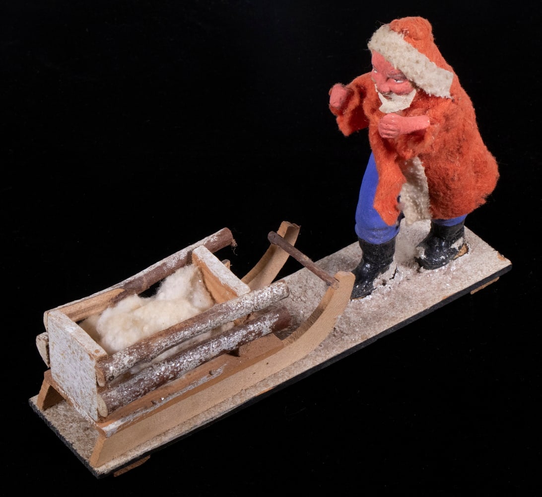 GERMAN COMPOSITION SANTA WITH SLEIGH (1 of 2)