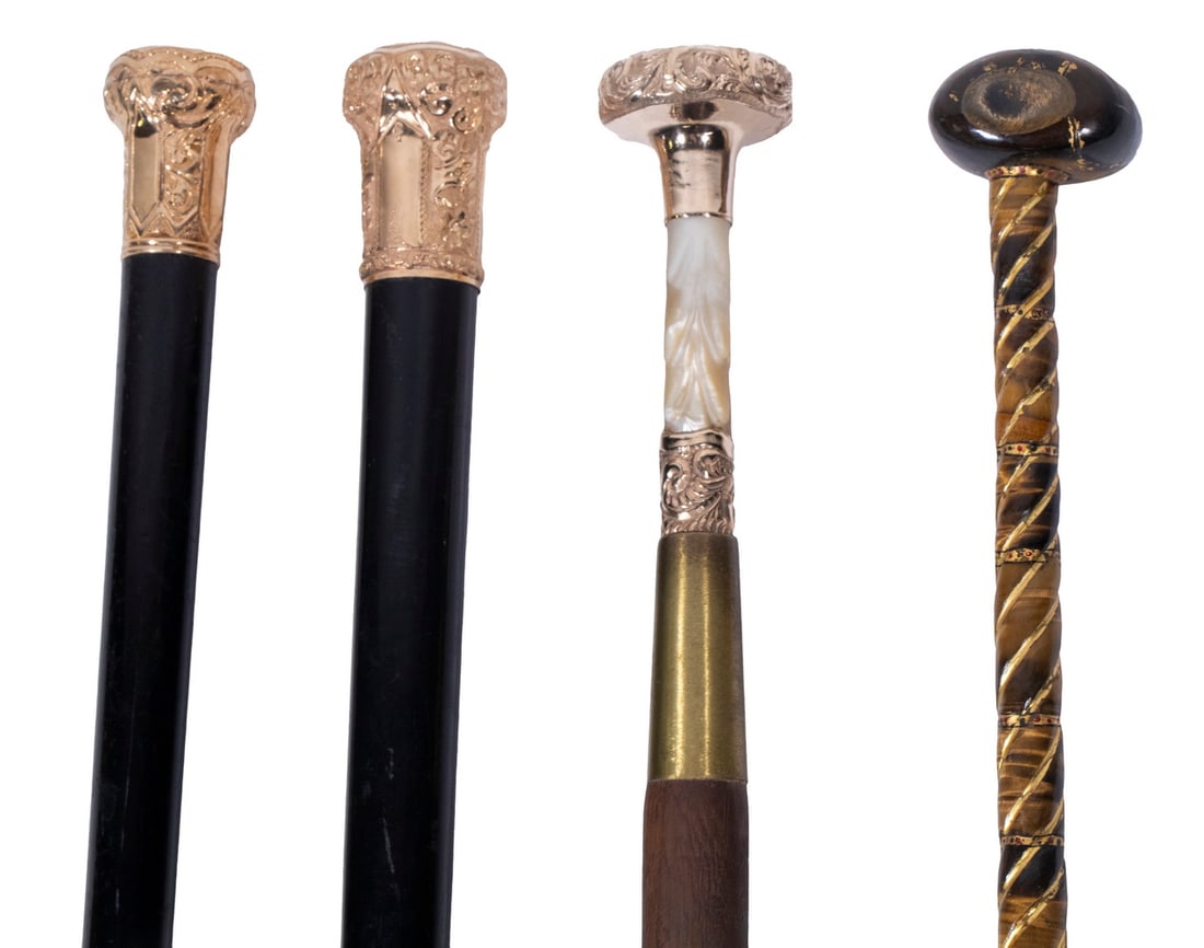 (4) ANTIQUE WALKING STICKS (1 of 5)