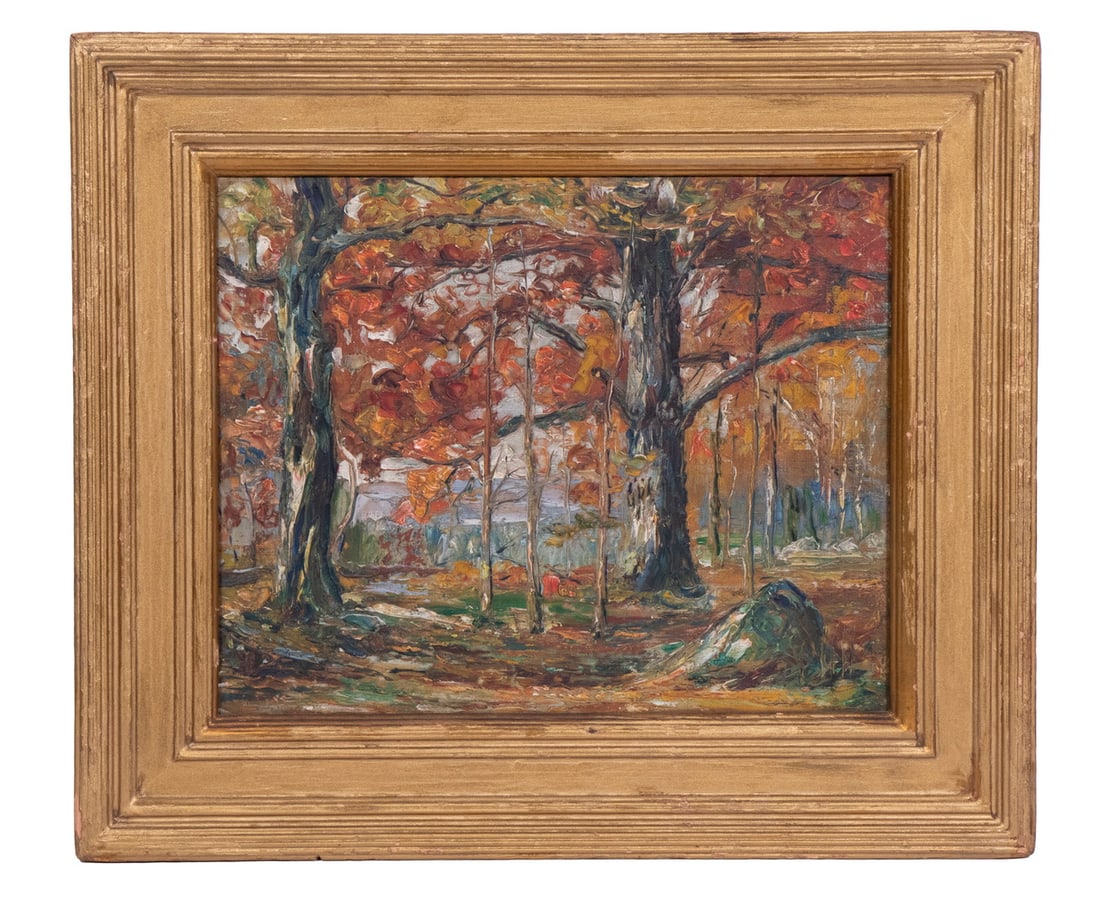 AMERICAN IMPRESSIONIST LANDSCAPE CIRCA 1900 (1 of 4)