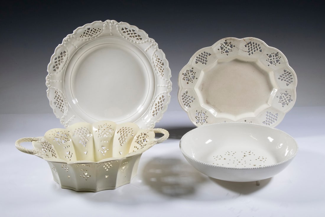 (4 PCS) ENGLISH CREAMWARE (1 of 2)