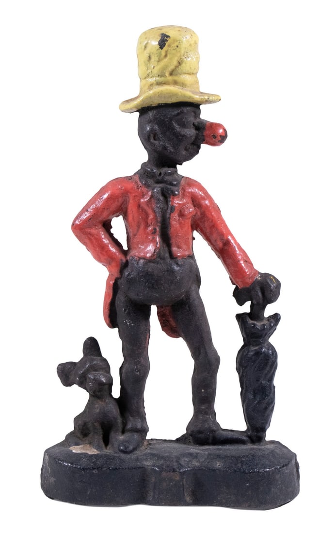 VICTORIAN CAST IRON "ALLY SLOPER" DOORSTOP (1 of 2)