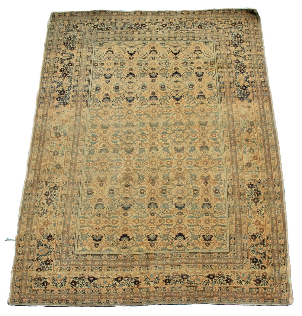 PERSIAN TABRIZ RUG (4'2"x5'5") (1 of 4)