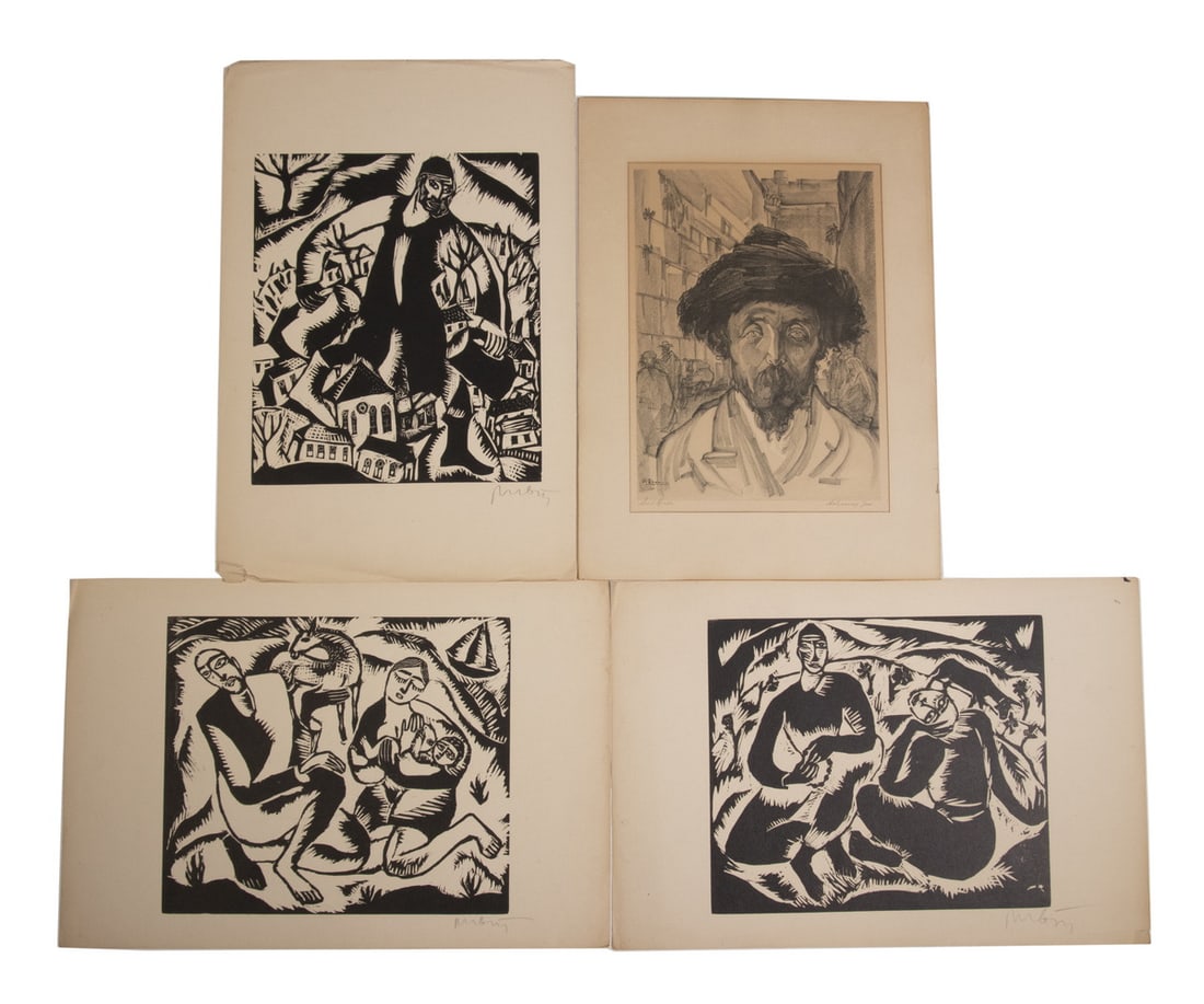 (4) MID-CENTURY JEWISH PRINTS (1 of 10)