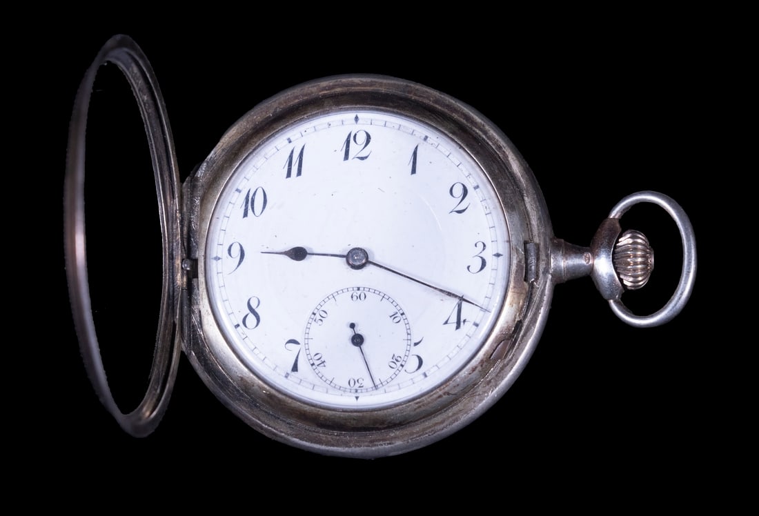 E&F GALONNE 800-SILVER POCKET WATCH (1 of 2)