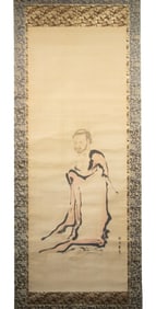 JAPANESE FIGURAL SCROLL BY KANO TAN'YU, CA1650