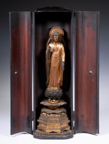 19TH C. JAPANESE TRAVELER'S SHRINE