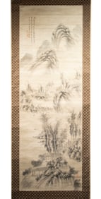 JAPANESE LANDSCAPE SCROLL