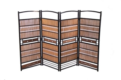 19TH C. JAPANESE REED SCREEN