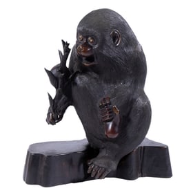 JAPANESE BRONZE MONKEY OKIMONO