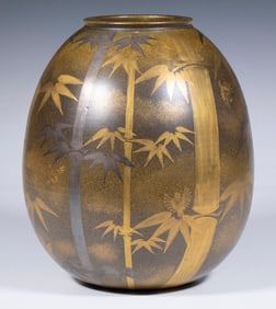 CASED JAPANESE KYOTO KIYOMIZU WARE VASE
